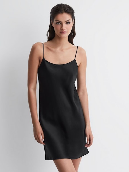 Calvin Klein Underwear Silk Night Dress in Black (D85793) | €85