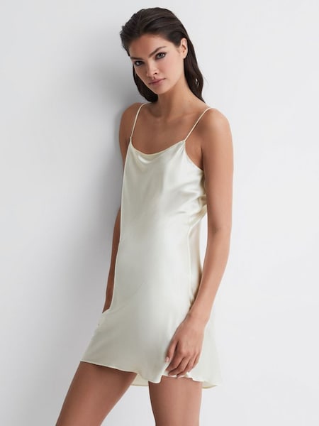 Calvin Klein Underwear Silk Night Dress in Natural (D85817) | €85