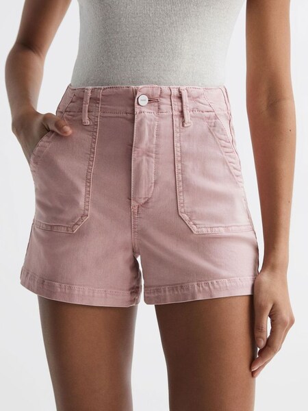 Paige High Rise Shorts in Vintage Rouge Glow (D93466) | €179