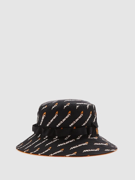 McLaren F1 Printed Bucket Hat in Black (E04282) | $135