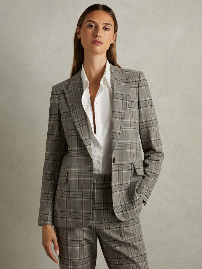 White and grey blazers shop