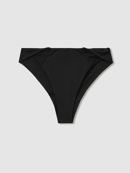 Delta Brazilian Black Underwear Twist Detail Bikini Bottoms (E26057) | CHF 75
