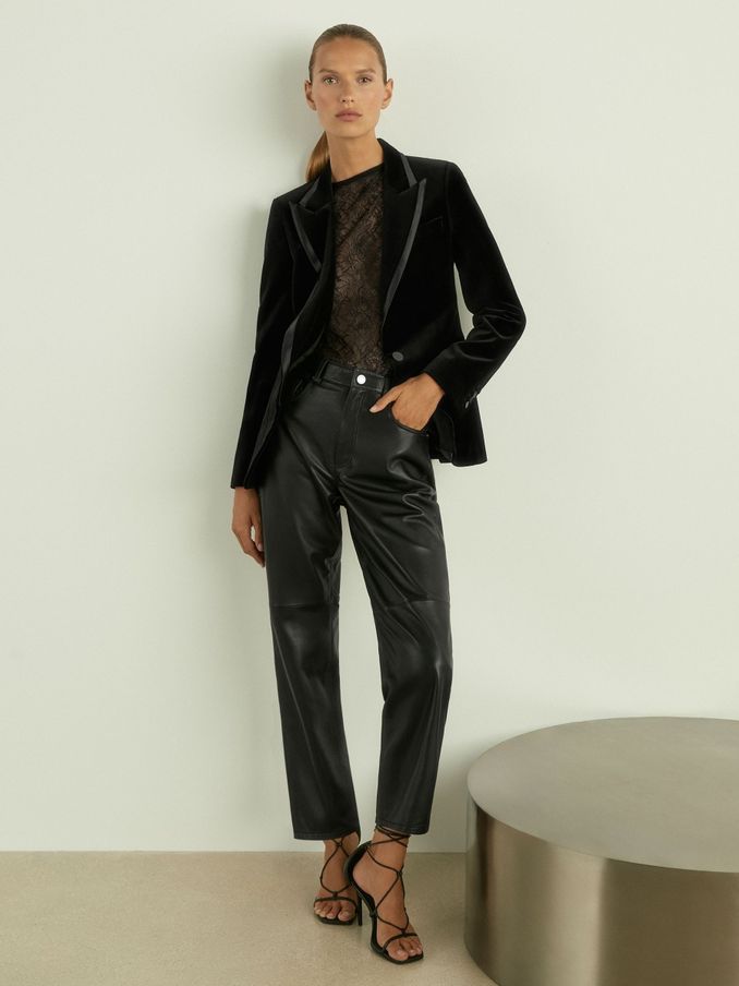 Women s BLACK PARTY WEAR REISS Blazers Reiss Ireland