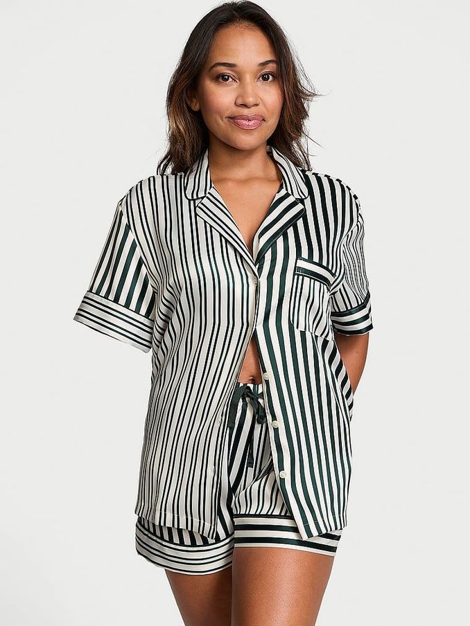 Green Short Set Stripe Pyjamas Victoria s Secret Ireland