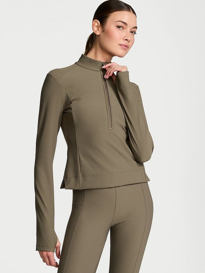 Olive green half jacket shop
