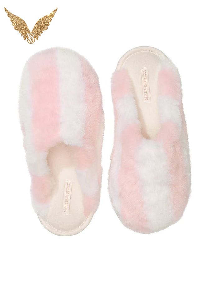 Closed toe fur slides on sale