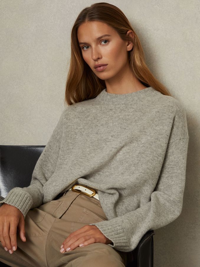 Ladies grey jumpers uk top