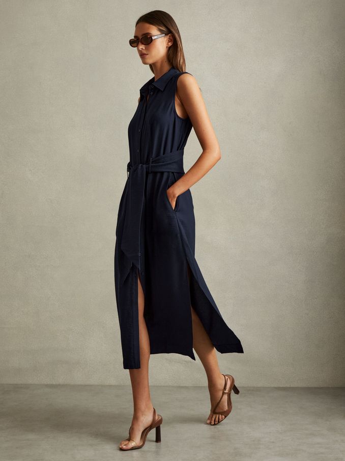 Women s CASUAL SHIRT DRESS REISS Dresses Reiss USA