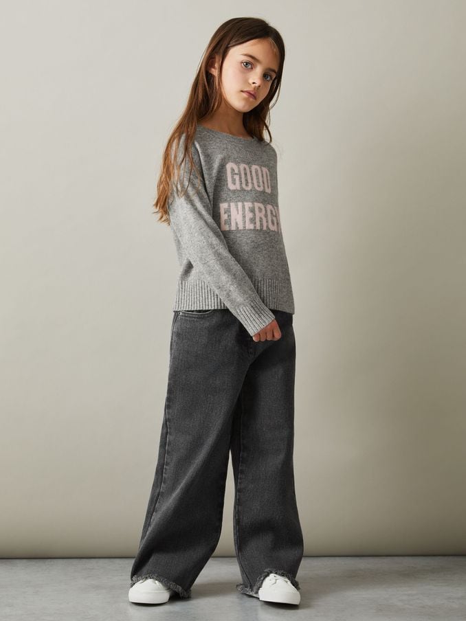Girls grey jeans clearance