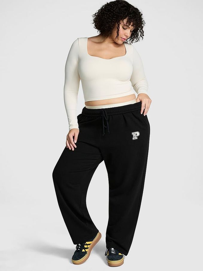 Victoria secret pink black joggers discount