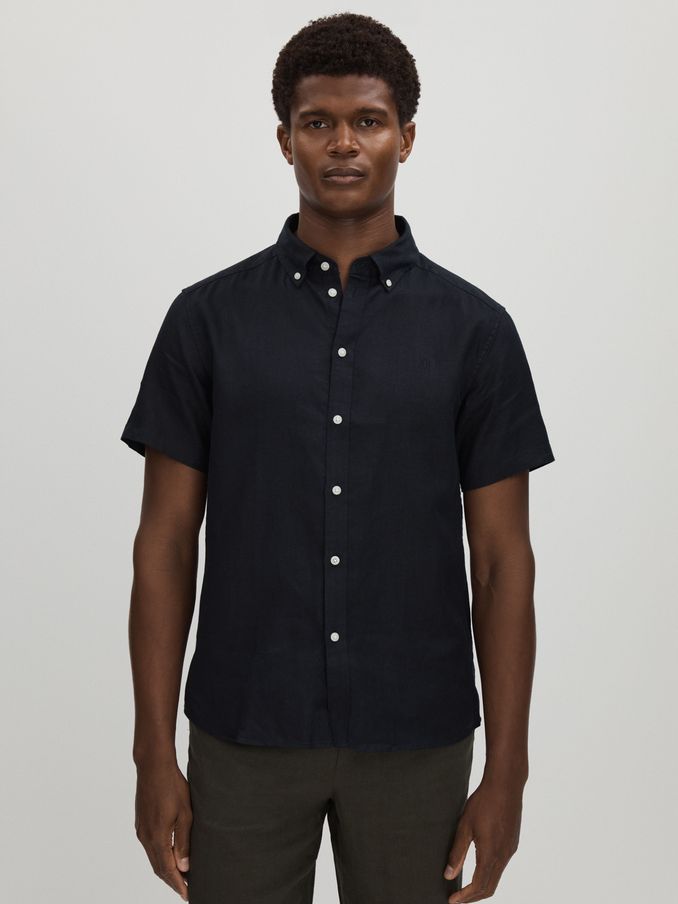 Men s SHORT SLEEVE WEDDING GUEST Shirts Reiss AE