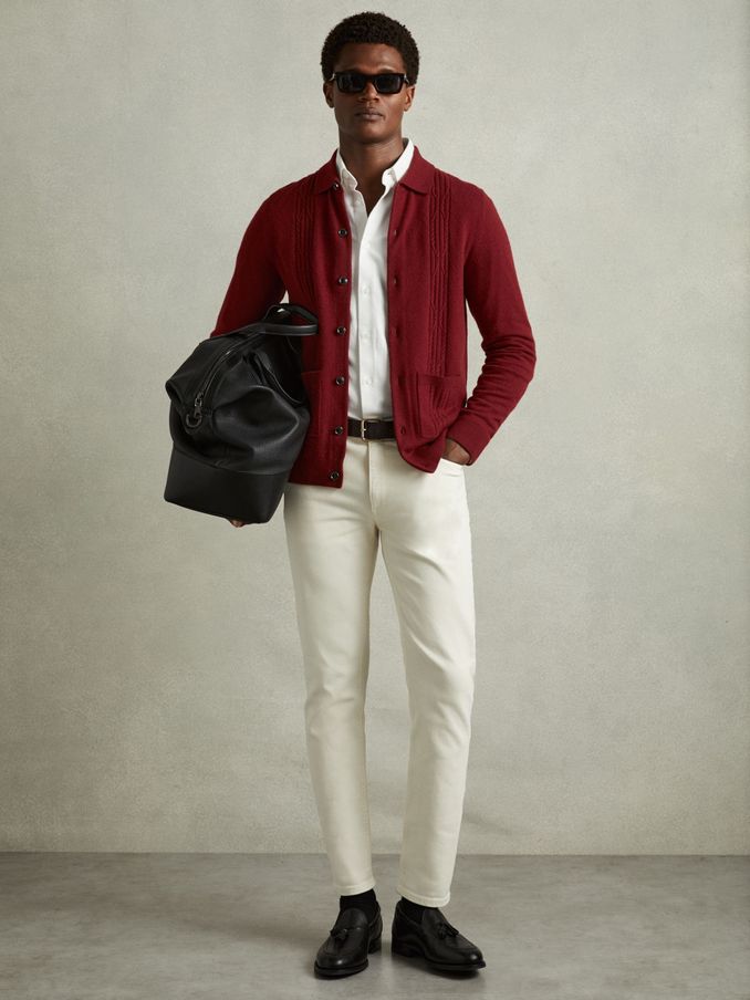 Red cardigan canada clearance