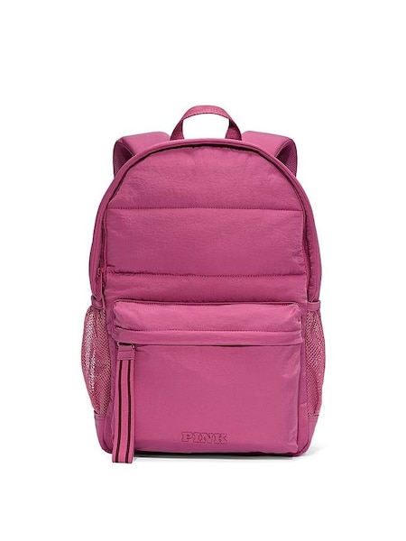 Pink Violet Puffer Backpack (E91907) | €56