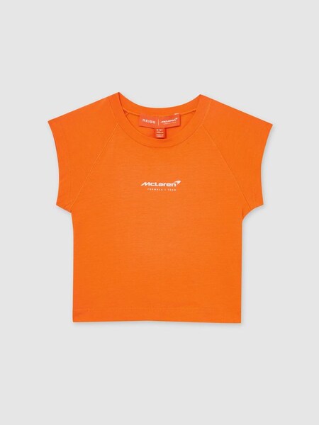 13-14 yrs McLaren F1 Team Cropped Logo T-Shirt in Orange (F18175) | US$35