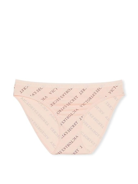 Purest Pink Diagonal Logo Bikini Knickers (K06384) | €10.50