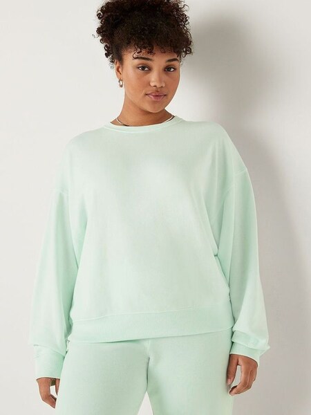 Spring Rain Green Fleece Long Sleeve Sweatshirt (K09849) | €22