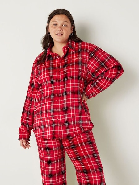 Pepper Red Cosy Long Sleeve Pyjama Top (K09969) | €20.50