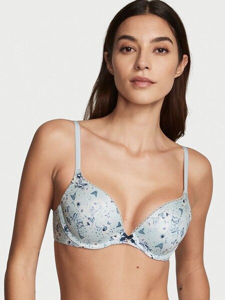 Floral Ballad Blue Smooth Push Up Bra (K16003) | €22