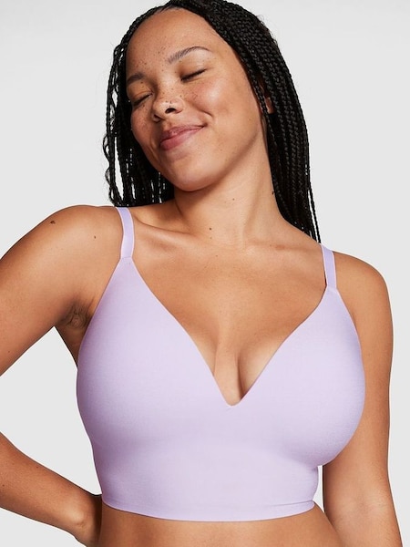 Pastel Lilac Purple Non Wired Push Up Lounge Bralette (K21617) | €34