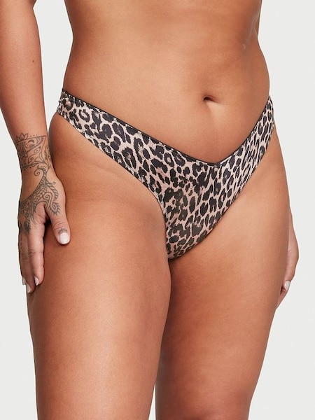 Sexy Leopard Brown Thong Knickers (K22440) | €15.50