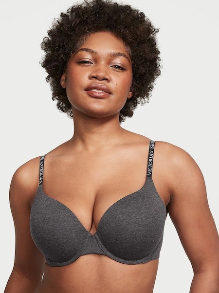 Charcoal Heather Grey Full Cup Push Up Bra (K22590) | €40