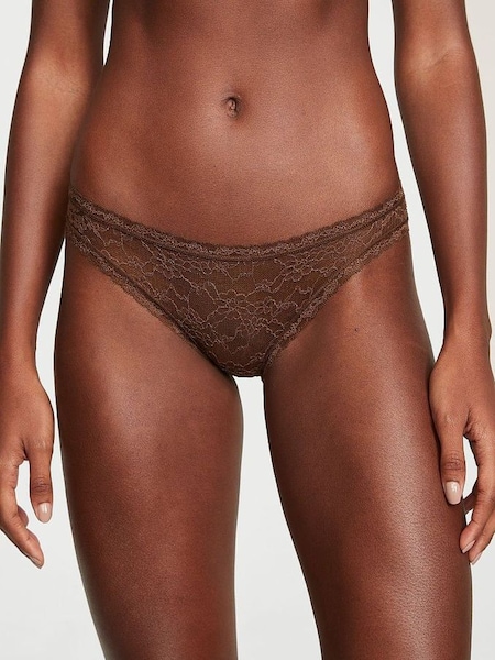 Ganache Brown Bikini Lace Knickers (K22607) | €10.50