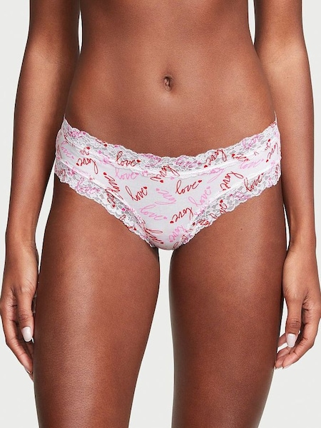 Tossed Love Pink Lace Waist Cheeky Knickers (K24232) | €10.50