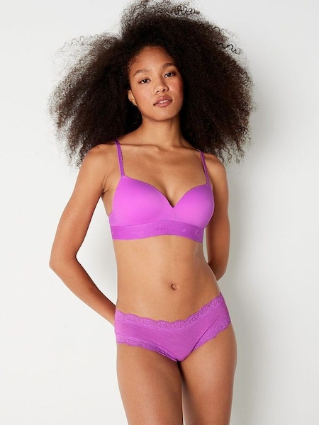 House Party Purple Non Wired Push Up Smooth T-Shirt Bra (K24474) | €34