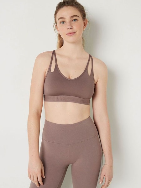 Iced Coffee Brown Ultimate Strappy Back Lightly Lined Bra (K24747) | €15