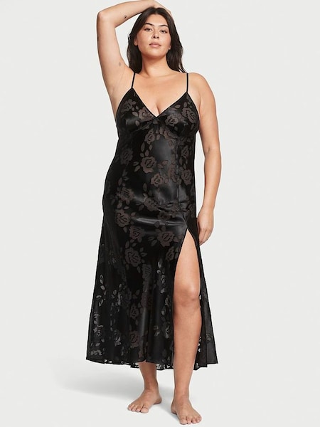 Black Archive Burnout Slip Dress (K30762) | €125