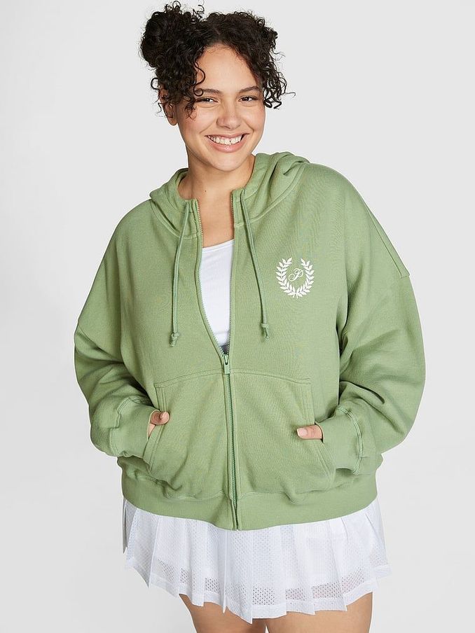 Neon green victoria's 2025 secret pink hoodie