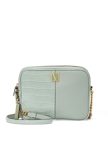 Palm Croc Green Crossbody Bag (K32304) | €27