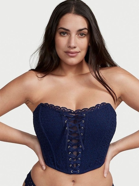 Ensign Dream Angels Eyelet Lace Up Strapless Bra Top (K32886) | €39