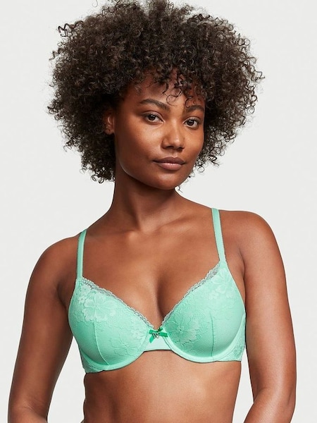 Creme de Mint Green Lace Lightly Lined Full Cup Bra (K33489) | €22