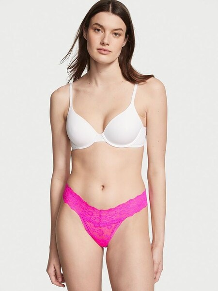 Bali Orchid Pink Posey Lace Thong Lace Knickers (K43155) | €10.50