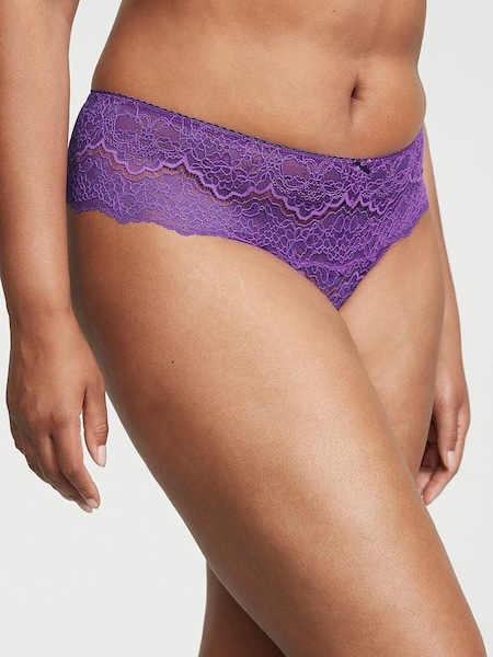 Violetta Purple Lace Hipster Thong Knickers (K43971) | €7