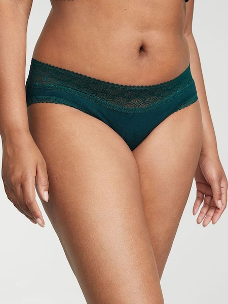 Black Ivy Green Geo Hipster Lace Waist Knickers (K44032) | €10.50