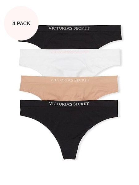 Black/Nude/White Thong Multipack Knickers (K45508) | €22.50