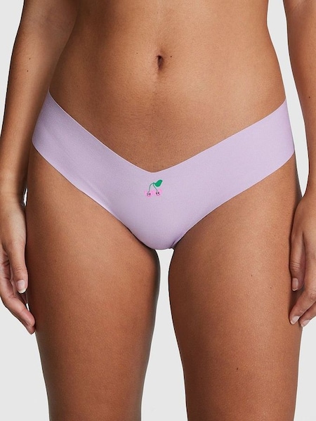 Pastel Lilac Purple Cherry No-Show Thong Knickers (K45608) | €10.50