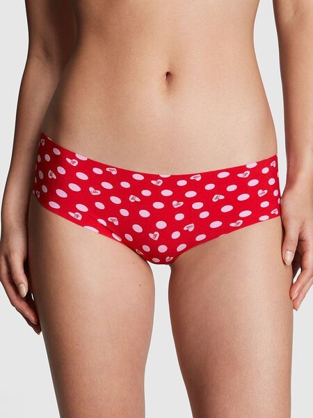 Red Pepper Heart Print No Show Hipster Knickers (K45618) | €10.50