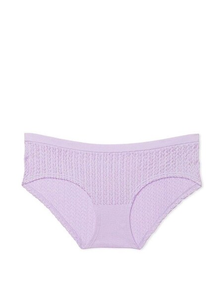 Pastel Lilac Purple Cable Knit Seamless Hipster Knickers (K45626) | €10.50
