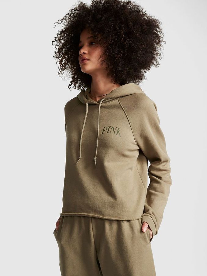 Olive green sales pink hoodie