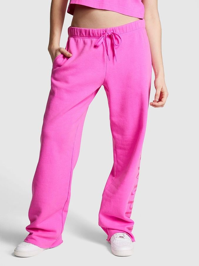 Pink tracksuit bottoms victoria secret sale