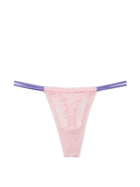 Pretty Blossom Pink Paisley Lace Thong Knickers (K48738) | €10.50