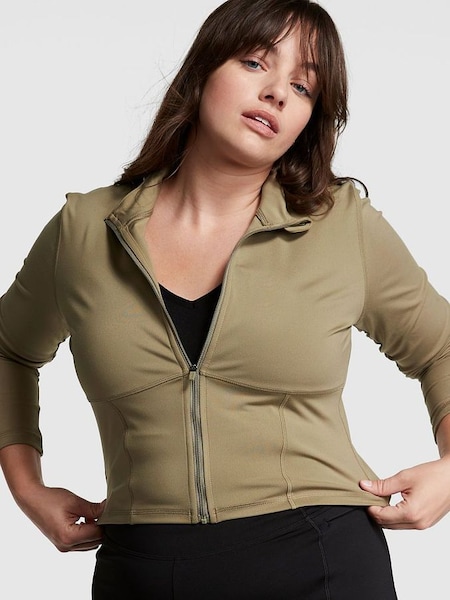 Dusted Olive Green Active Full Zip Jacket (K49826) | €20.50