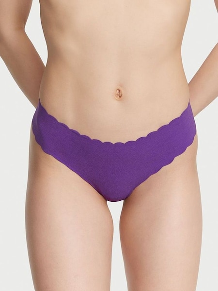 New Violetta Purple Scalloped Thong Knickers (K52452) | €4.50