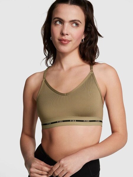 Dusted Olive Green Lightly Lined Sports Bra (K53010) | €15