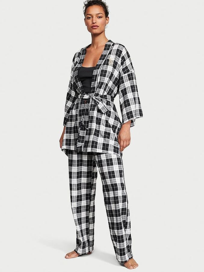 Black and white check pyjamas 2025