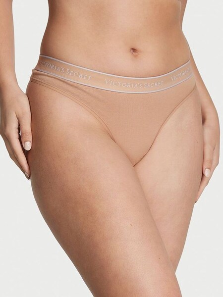 Praline Nude Thong Logo Knickers (K62467) | €10.50