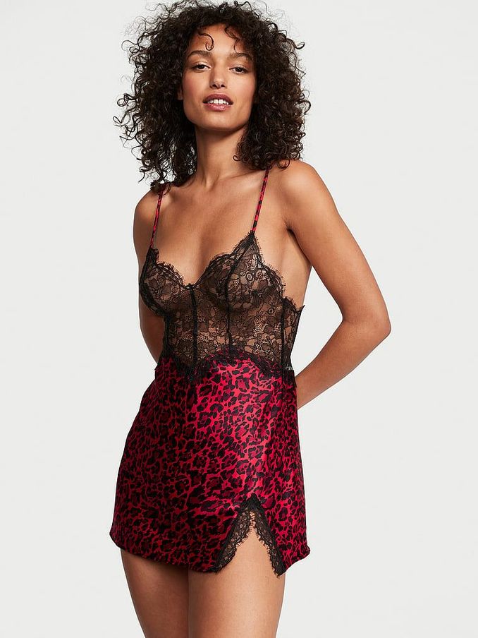 Transparent slip dress top